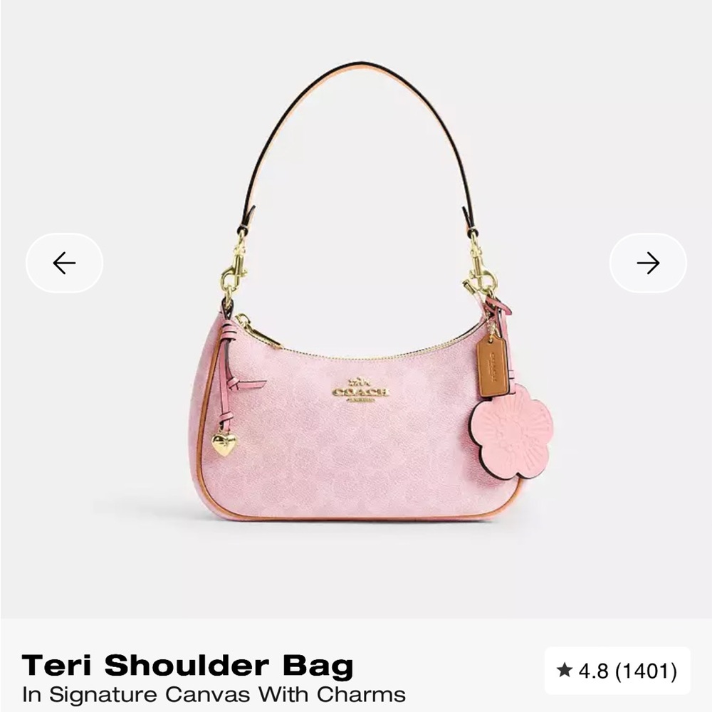 Coach Teri Shoulder Bag in Pink